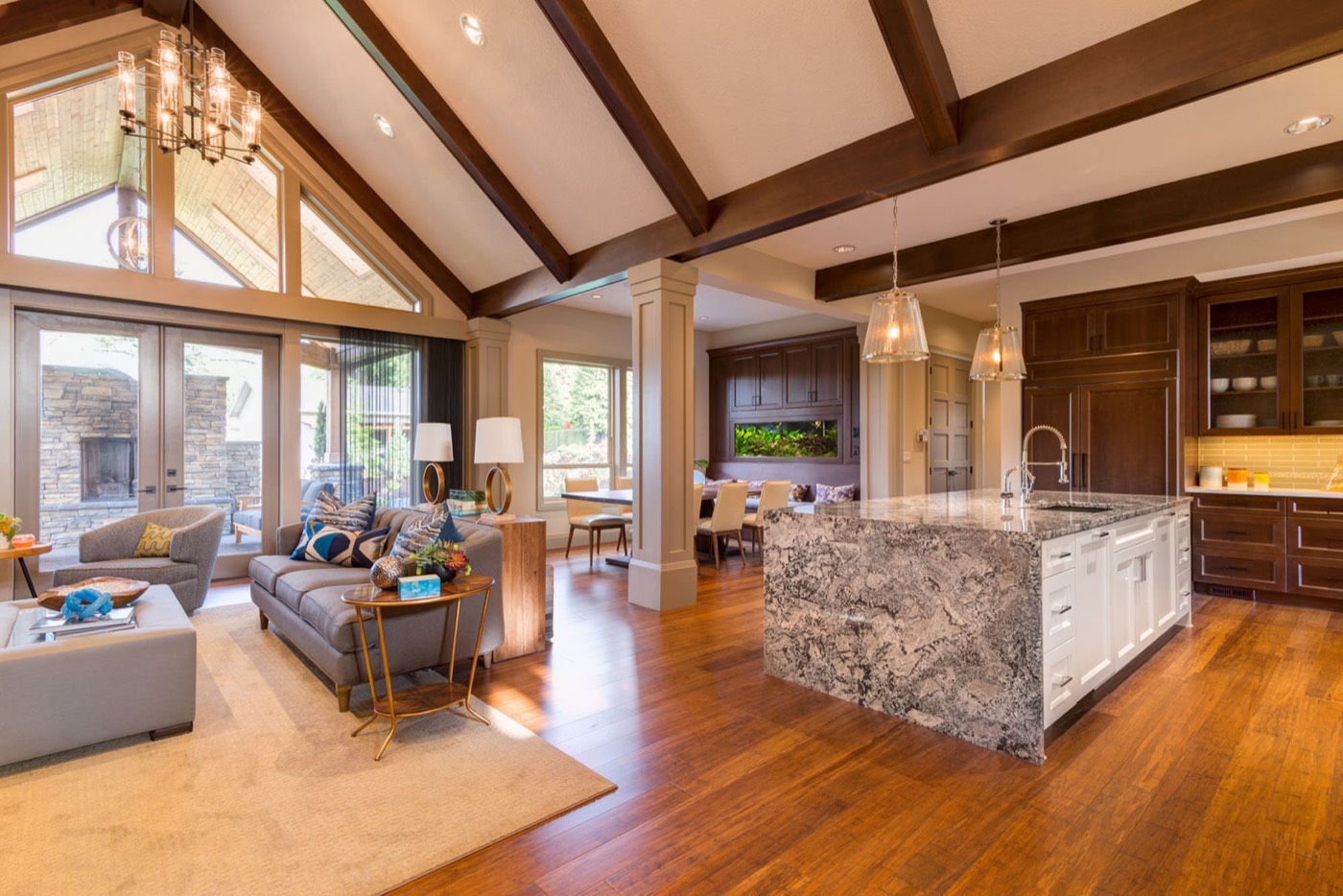 Open plan living space